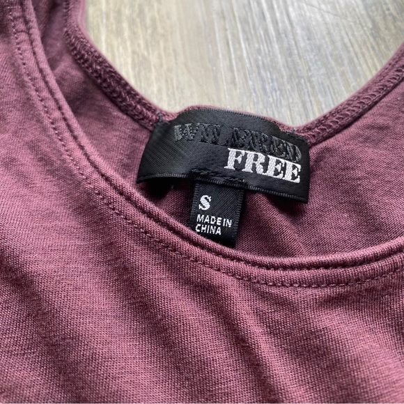 Aubergine Maroon Purple Wilfred Free Aritzia High Neck Tank Top - Picture 2 of 5